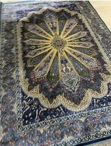イラン産　高級ペルシャ絨毯　総シルク　手織り　最高峰225万ノット　148×223cm #1_画像6