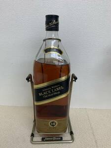 未開栓 JOHNINIE WALKER ジョニーウォーカー BLACK LABEL ブラックラベル 12年 マグナムボトル 4500ml 4.5L 43% ウイスキー