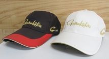 がまかつ G杯 ビッグトーナメント キャップ 2点セット GAMAKATSU CAP BIG TOURNAMENT 非売品 帽子 白 黒 釣り_画像1