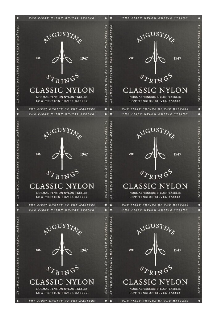 ★AUGUSTINE BLACK SET x6SET レギュラー★新品/メール便