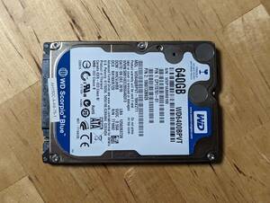 WD HDD2.5インチ 内蔵ハードディスク640GB【動作確認済み】042016