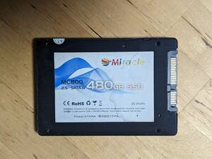 Miracle内蔵ハードディスクSSD 480GB【動作確認済み】210713　