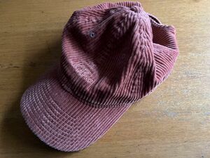 NEW ERA ニューエラ 帽子 キャップ コーデュロイロウキャップ ピンク サイズ調整可能(中古美品)