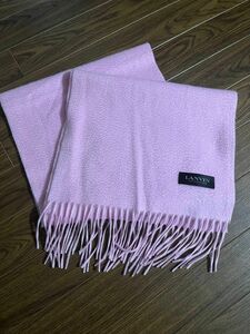 LANVIN ランバン CASHMERE カシミヤ マフラー カシミヤマフラー ピンク(中古美品)