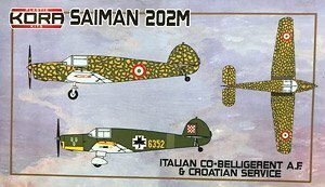 ○KORAコラ／　SAIMAN 202M イタリア クロアチア空軍 (1/72)