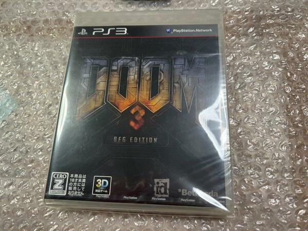 PS3 ドゥーム3 / Doom 3 新品未開封 側面日焼け有 破れなし 送料無料 同梱可