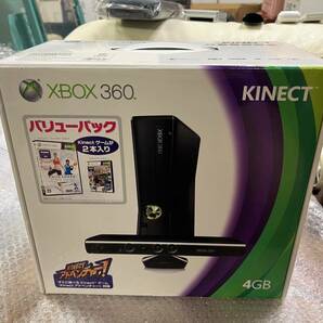 XBOX360S 本体 4Gb キネクト同梱 バリューパック限定版 新品未開封 ほぼ美品 日焼けなし 送料無料 同梱可