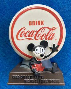 Disney ディズニー ミッキー &コカ・コーラコラボ貯金箱 。希少品。