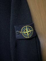 良品 STONE ISLAND ストーンアイランド ダブルジップ ニットジャケット カーディガン L ブラック 国内正規品_画像6