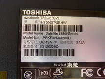 東芝製 PT55237GBHW T552/37GW HDD640GB メモリ4GB Corei3 2312M 2.1GHz Win11Home クリーンインストール済みのジャンク扱い品です!_画像10