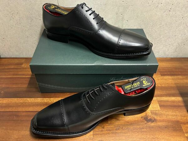 新品未使用 スコッチグレイン PB2410BL 26.0cm E ブラック ビジネスシューズ 革靴