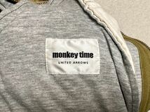 monkey time モンキータイム カーキ MA-1 MA1 フライト ジャケット ブルゾン ミリタリー UNITED ARROWS Beauty&Youth ユナイテッドアローズ_画像9