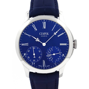 チャペック（CZAPEK）ケ・デ・ベルク サファイア・ブルーL CZQDB-SBL 腕時計 メンズ 中古