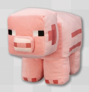 【ブタ】MINECRAFT マインクラフト BIGぬいぐるみ ブタ・ヒツジ 単品 全高約24cm マイクラ 新品 タグ付き PW2