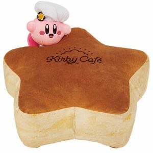 【ラストワン賞 ふわふわワープスターパンケーキ クッション】一番くじ 星のカービィ Kirby Cafe 横幅約40cm タグ無し 美品 PW