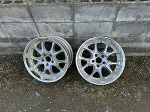 売り切り 格安 深リム　3ピース　SSRⅢ AGLE STRUSSE エイグル ストラッセ 17×9J PCD114.3-5穴　ハブ径約74mm アルミホイール2本のみ