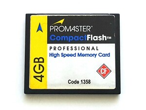 【現品限り】☆良品☆ CFカード 4GB プロマスター PROMASTER コンパクトフラッシュ CompactFlash Card