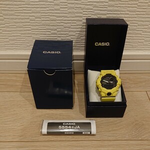 ■値下げ■ CASIO　カシオ　G-SHOCK　ジーショック　G-SQUAD　ジースクワッド　5554　GBA-800　GBA-800-9AJF　腕時計　Bluetooth　イエロー