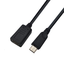 USB2.0 Micro USB to USB Type C変換ケーブル 20cm/Micro USB 5ピン-USB C アダプタ ケーブル オス－メス_画像2