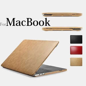 iCARER MacBook Pro16inch 2019年版専用 ハンドメイド マイクロファイバー レザー ケース 上下カバー シェルケース　スリーブ スリム 赤