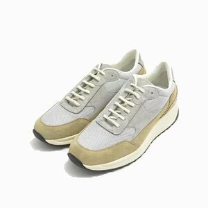 厳選 新品 コモンプロジェクト COMMON PROJECTS TRACK CLASSIC レザー スニーカー スエード メンズ バイカラー ベージュイタリア製 5567