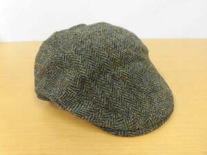 1079BSZ◎FAILSWORTH×Harris Tweed フェイルスワース×ハリスツイード 帽子 キャスケット 58cm ウール ブラウン系◎中古【送料無料】