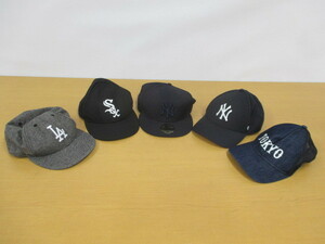 1194FSZ◎NEW ERA ニューエラ キャップ 5点セット 59FIFTY/ヤンキース/ロジャース/ホワイトソックス など 帽子◎中古