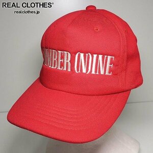 NUMBER (N)INE/ナンバーナイン ガンズ期 ロゴ キャップ レッド ONE SIZE /000