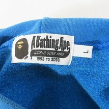 ☆A BATHING APE/ア ベイシング エイプ プルオーバーパーカー001PPI801011M/L /060_画像4