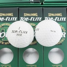 【未使用】SPALDING/スポルディング TOP FLITE TOUR 90/100・PRO 90/100 ゴルフボール ホワイト 計6ダース /080_画像2