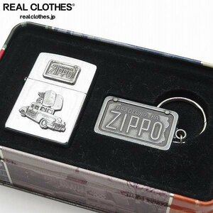 ZIPPO/ジッポー ZIPPO CAR メタル貼り 缶ケース/キーリング付 98年製 /000