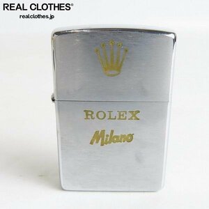 ZIPPO/ジッポー ROLEX/ロレックス ロゴ ブラッシュド加工 01年製 /LPL