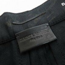 【未使用】SAINT LAURENT PARIS/サンローランパリ 17SS デストロイ クラッシュ デニム パンツ 450008 Y869L/30 /060_画像3