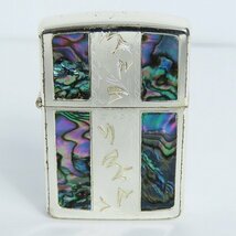 ZIPPO/ジッポー シェルインレイ 旧斜字ロゴ 91年製 /000_画像2