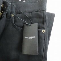 【未使用】SAINT LAURENT PARIS/サンローランパリ 17SS デストロイ クラッシュ デニム パンツ 450008 Y869L/30 /060_画像10