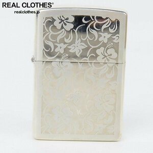 ZIPPO/ジッポー 両面加工 ハイビスカス 2000年製 /LPL