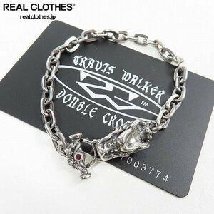 【ギャラ付き】TRAVIS WALKER/トラヴィスワーカー gargoyle charm oval link bracelet/ガーゴイル チェーン ブレスレット /LPL