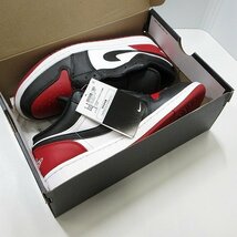 【未使用】Nike/ナイキ Air Jordan 1/エアジョーダン1 Low Bred Toe553558-161/27.5 /080_画像8