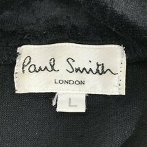 ☆Paul Smith LONDON/ポールスミスロンドン ベロア ジップ半袖ポロシャツ L /LPL_画像3