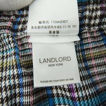 【未使用】LANDLORD/ランドロード チェック柄 切替 ハーフパンツ SS20-PBS /M /060_画像6