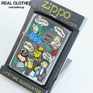 ZIPPO/ジッポー POPEYE/ポパイ キャラクター 鏡面加工 1994年製 /LPL