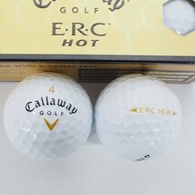 【未使用/オウンネーム含む】Callaway/キャロウェイ ERC,ERC HOT,WARBIRD, ゴルフボール ホワイト 計3スリーブ/9個 /000_画像3