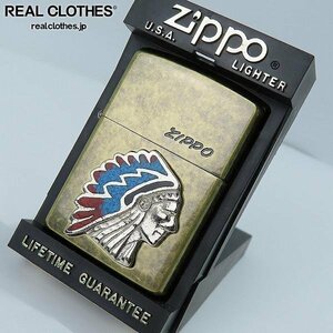 ZIPPO/ジッポー from Native American 天然貴石入り インディアン手作り メタル貼り 1993年製 /LPL