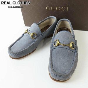 GUCCI/グッチ 60周年記念/60th スウェードレザー ホースビットローファー スリッポンシューズ 5 /080