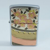 ZIPPO/ジッポー 花札 桜に幕 片面デザイン 2007年製 /LPL_画像2