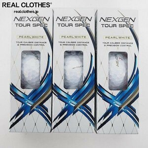 【未使用】NEXGEN/ネクスジェン TOUR SPEC ゴルフボール PEARL WHITE/パールホワイト 3スリーブ/9個 /000