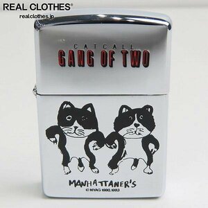 ZIPPO/ジッポー MANHATTANER'S CAT CALL GANG OF TWO 猫 1993年製 /LPL