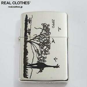 ZIPPO/ジッポー サバンナ キリン シルエット 1992年製 /LPL