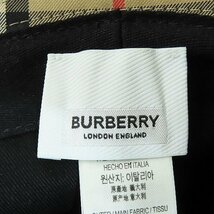 【JPタグ】BURBERRY/バーバリー 2 PANEL BUCKET HAT CHECK チェック バケットハット 8026927/XL /080_画像4