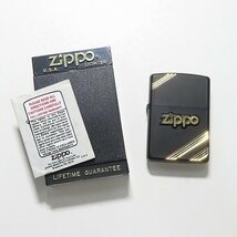 ZIPPO/ジッポー ロゴ テフロン加工 ブラック×ゴールド 1994年製 /LPL_画像8